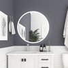 Castello Usa Lucy 31.5" Round Accent Wall-Mounted Mirror with LED Lights CB-M610